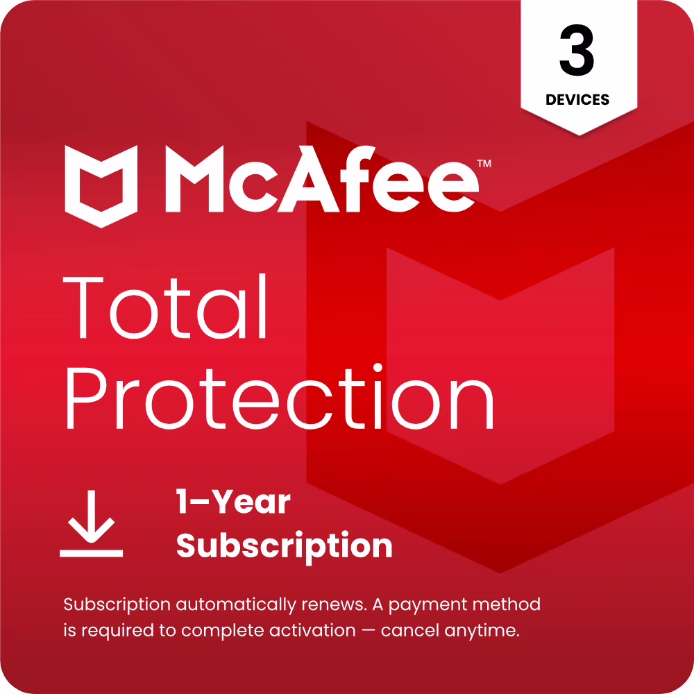 McAfee Total Protection Antivirus & Internet Security Software