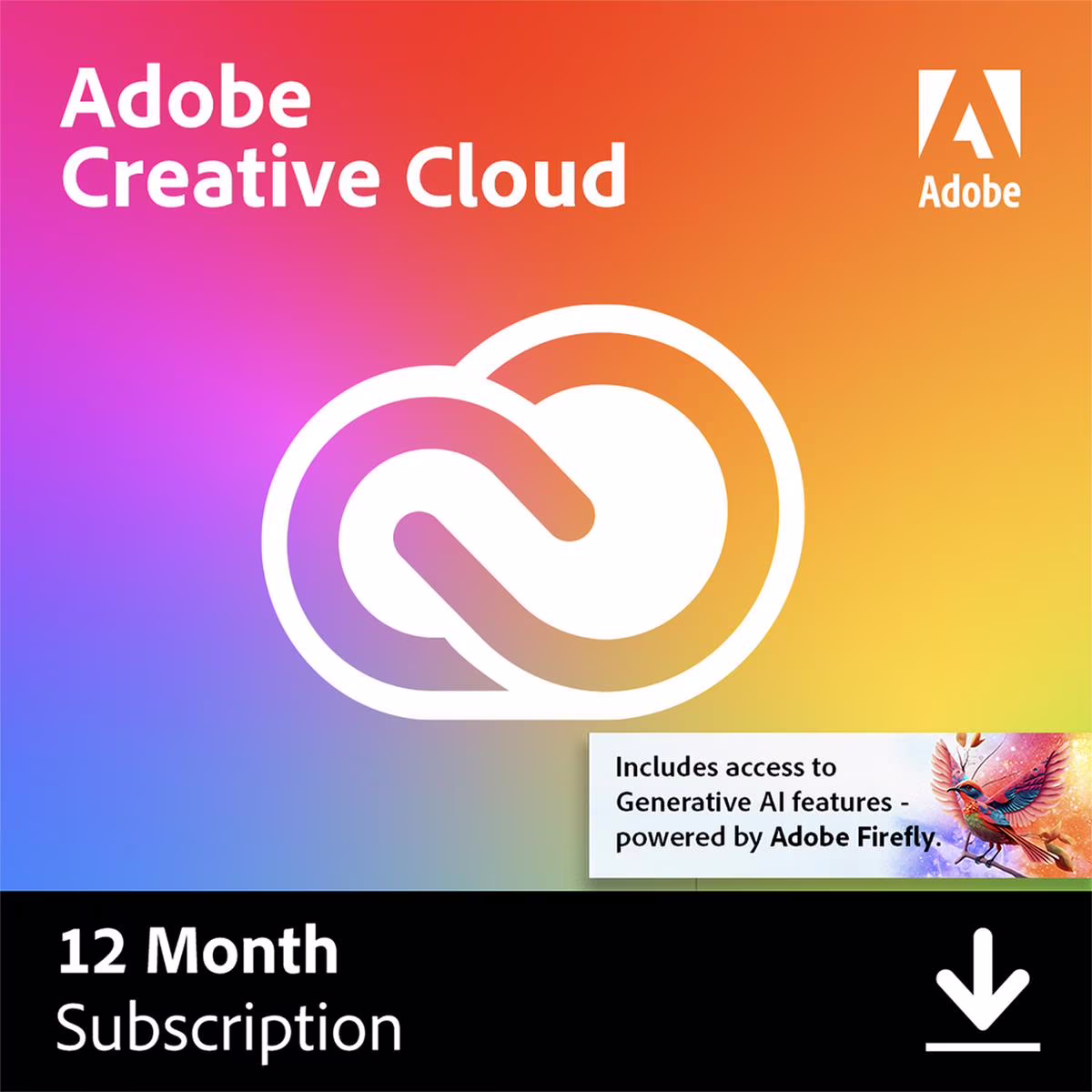 Adobe Creative Cloud for Windows/macOS, 1 User [Digital Download]