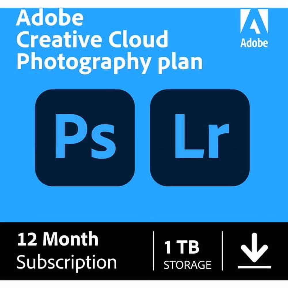 Adobe Creative Cloud Photography Plan 1TB storage